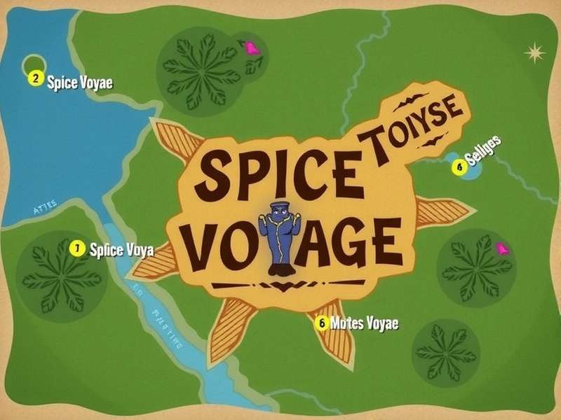 Explore the vast world of Spice Voyage Spice Voyage Game Map